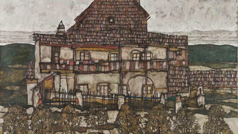 House with Shingles, 1915 by Egon Schiele