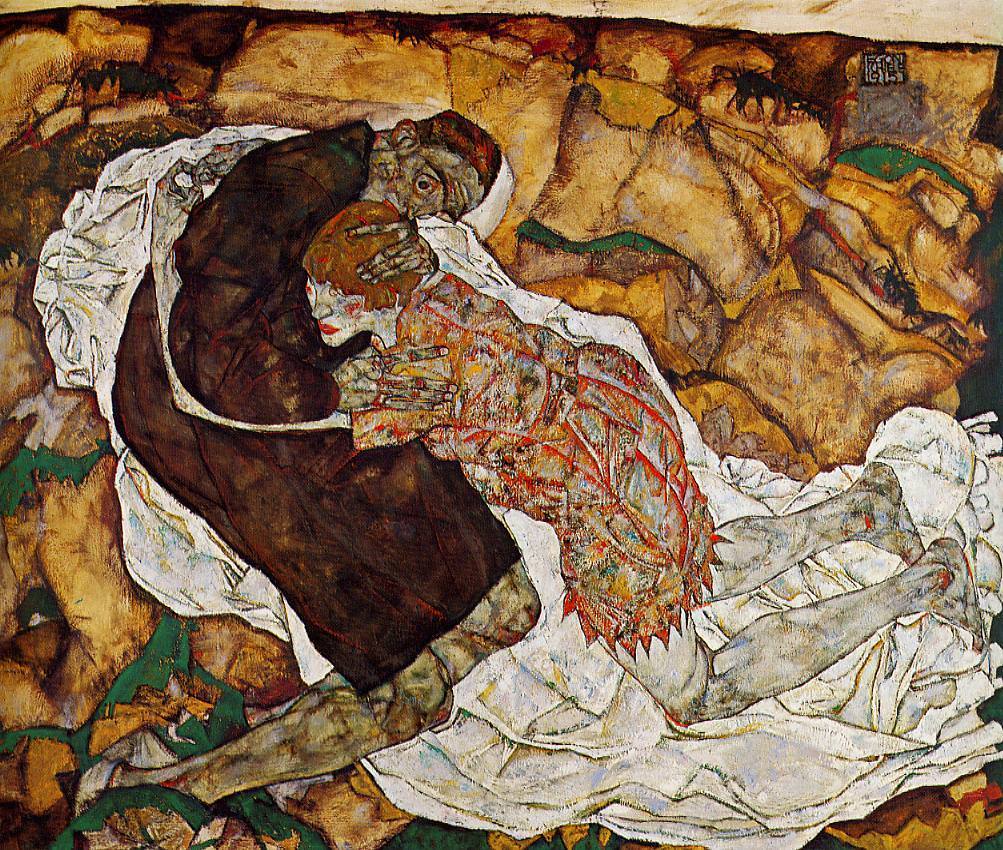 Death And The Maiden, 1915 by Egon Schiele