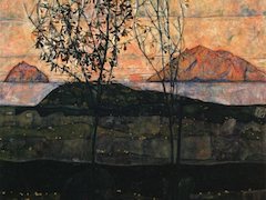 Setting Sun by Egon Schiele